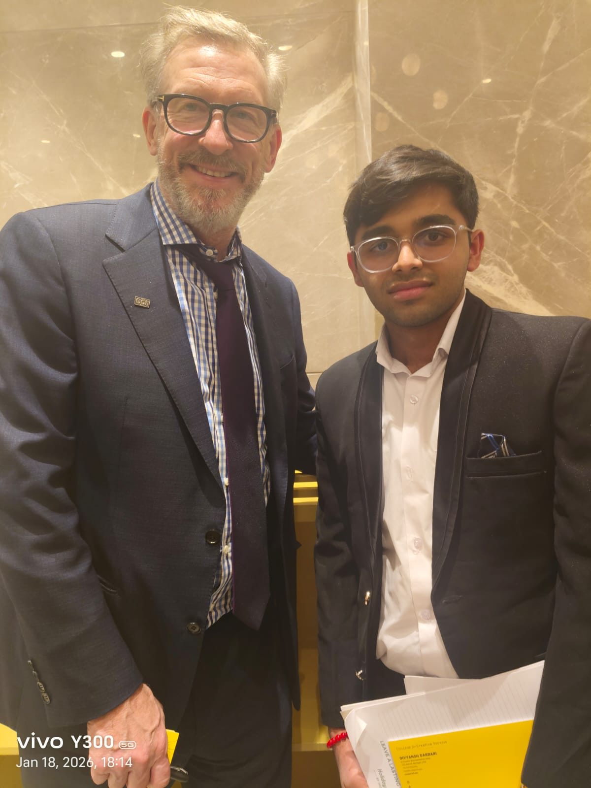 Neerav Dureja with an international professional